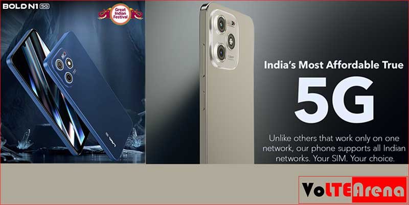Lava Bold N1 5G Launched in India, Available on Amazon
