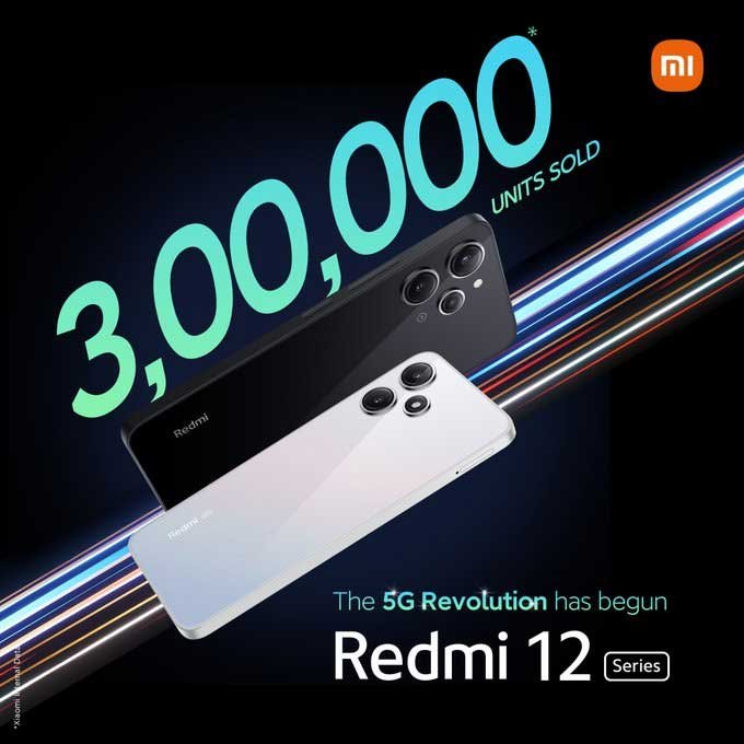 Xiaomi Achieves Remarkable Milestone: Sells 300,000 Units of Redmi 12 Series Smartphones in India's Inaugural Sale